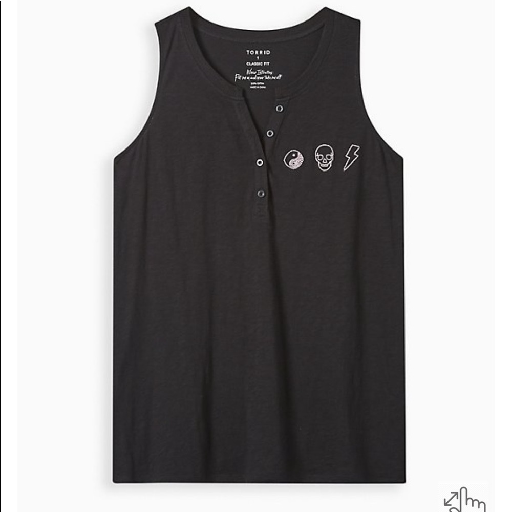 NWT Torrid | Embroidered Tank Top